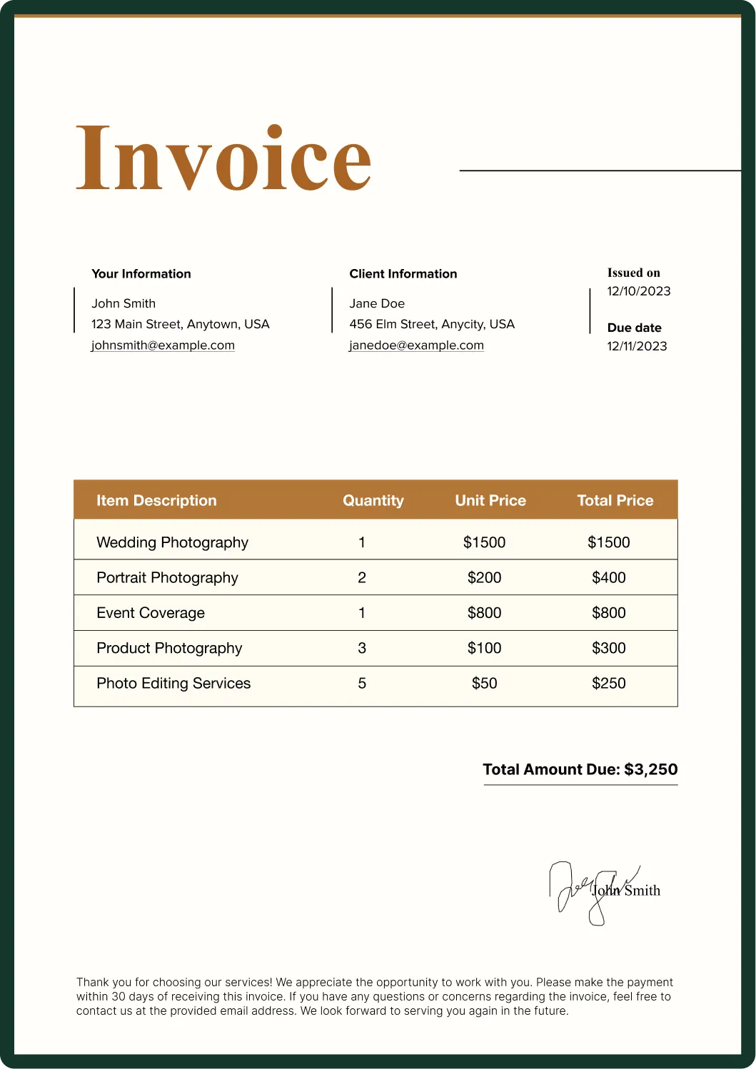 Invoice Templates